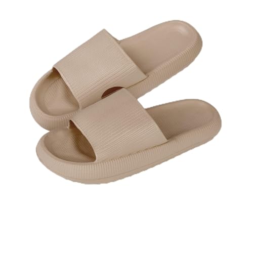 Menore Badelatschen für Damen Herren Badeschlappen Hausschuhe Schnell trocknende Rutschfeste Pantoffeln Wolkenschuhe Sommer Cozy Slippers Dusche Strand Pool von Menore