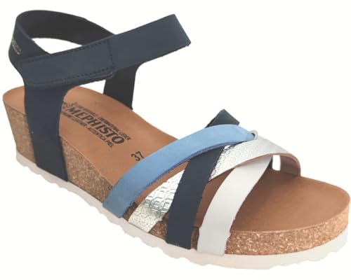 Mephisto, Roxane Sandalbuck, Damen-Sandale, Marineblau, 2 Materialien, 6045 2830 Navy, 37 EU von Mephisto