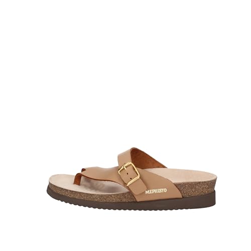 Mephisto Damen Helen Leder Camel Scratch Sandalen 39 EU von Mephisto