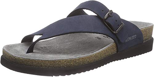 Mephisto Damen Helen SANDALBUCK 6045 Zehentrenner, Blau (Navy) von Mephisto