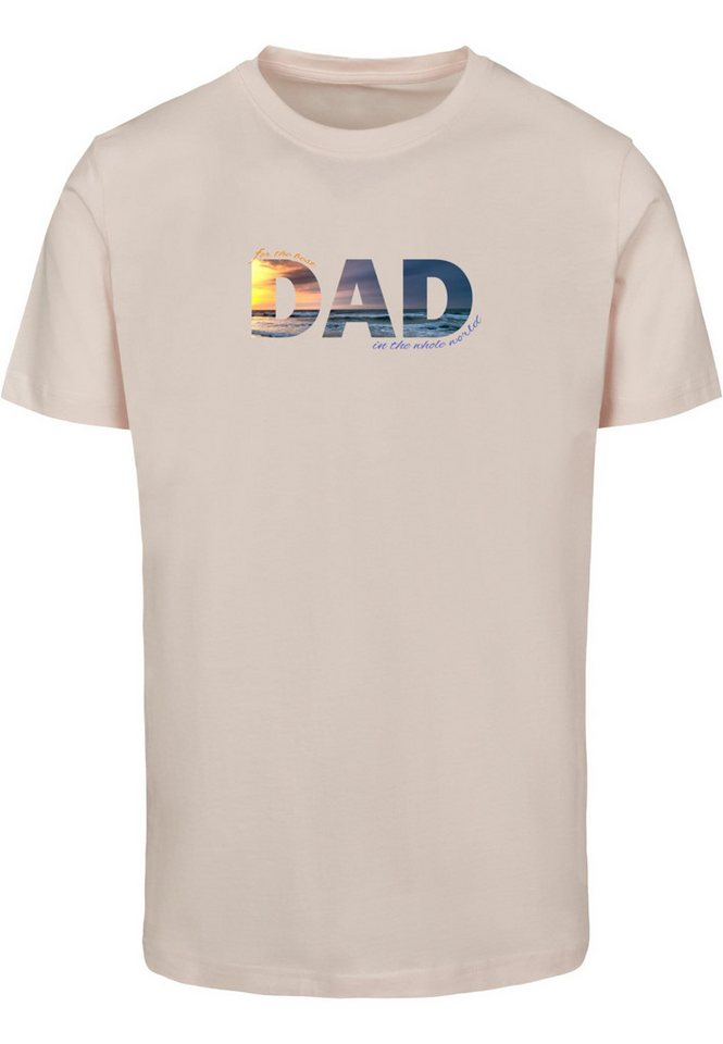 Merchcode T-Shirt Merchcode Herren For The Best Dad T-Shirt Round Neck (1-tlg) von Merchcode