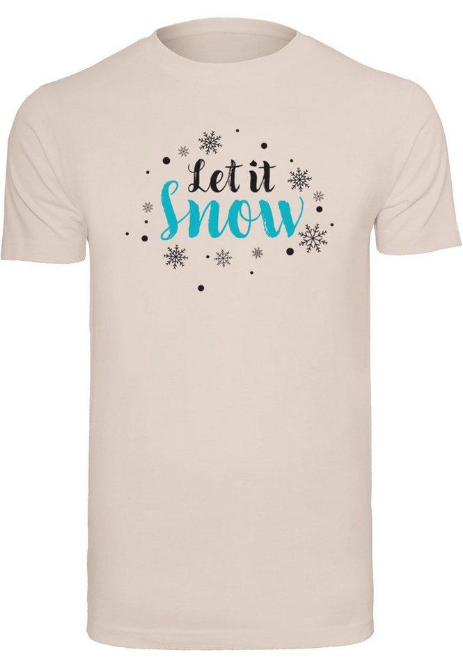 Merchcode T-Shirt Merchcode Herren Let it snow T-Shirt Round Neck (1-tlg) von Merchcode