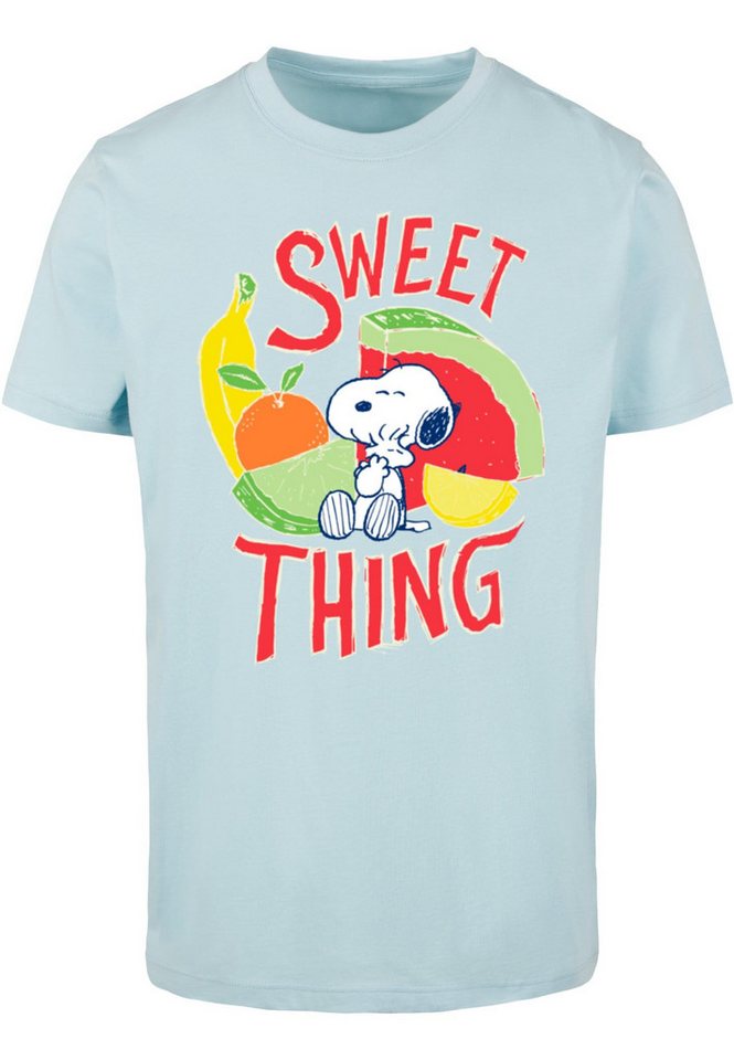 Merchcode T-Shirt Merchcode Herren Peanuts - Sweet thing T-Shirt Round Neck (1-tlg) von Merchcode