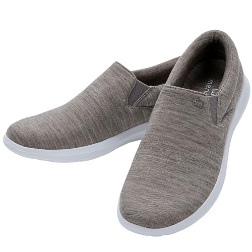 Merinos Damenschuhe Sneaker Slip-On Sportschuhe aus Merinowolle Freizeitschuhe elegant und bequem Wolle Beige Damen Größe 40 Slipper von Merinos