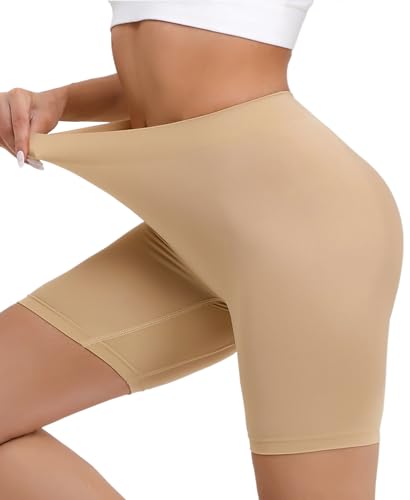 Merlvida Bauchweg Unterhose Damen Hohe Taille Miederhose Bauchkontrolle Nahtlose Bauch Weg Unterwäsche Shapewear Figurformende Leggings Unter Kleid Rock Stark Formende Shorts Kurze Hose von Merlvida