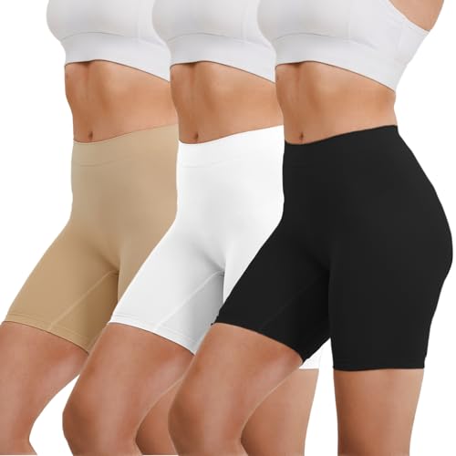 Merlvida Bauchweg Unterhose Damen Hohe Taille Miederhose Bauchkontrolle Nahtlose Bauch Weg Unterwäsche Shapewear Figurformende Leggings Unter Kleid Rock Stark Formende Shorts Kurze Hose von Merlvida