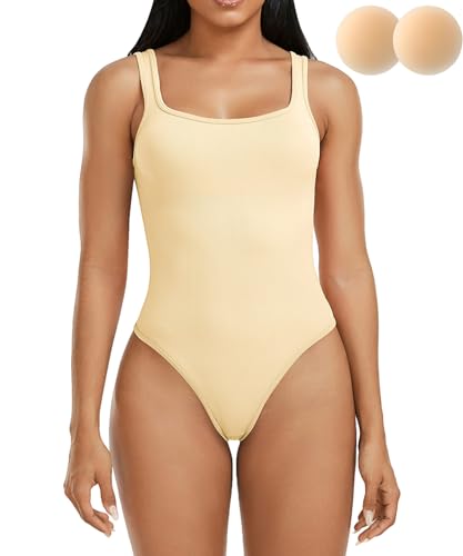 Merlvida Body Damen Stark Formend Shapewear Damen Bauchweg Effektive Bodysuit Women Shaper mit Shaping Effekt und Komfort Miederbody Figurenformend Bodys Abnehmen Nahtlose von Merlvida