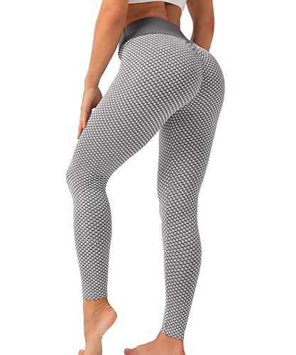 Merlvida Sport Leggings Damen High Waist, Anti Cellulite Push up Leggins Blickdicht mit Bauchkontrolle - Weich Elastisch Yogahose Sporthose Damen, Slim Sportleggins Boom Booty Leggings für Damen von Merlvida