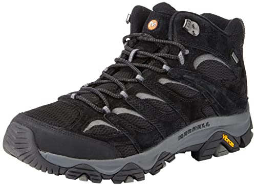 Merrell Herren Moab 3 Mid GTX Wanderschuhe, Black/Grey, 43.5 EU von Merrell