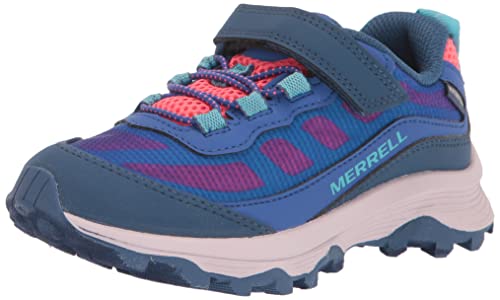 Merrell Moab Speed Low A/C WTRPF Wanderschuh, Blue/Berry/Turq, 35 EU von Merrell