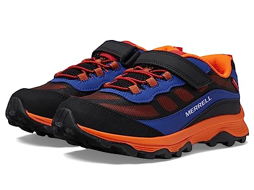 Merrell Moab Speed Low A/C WTRPF Wanderschuh, Blue/Black/ORANGE, 35 EU von Merrell