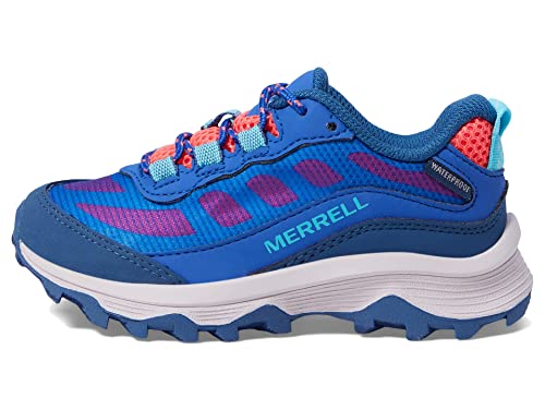 Merrell Moab Speed Low WTRPF Wanderschuh, Blue/Berry/Turq, 30 EU von Merrell