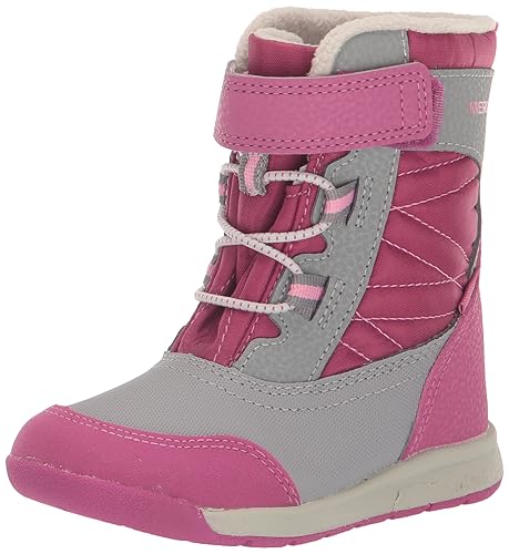 Merrell Schneesturm 2.0 Jr wasserdichte Stiefel für Kinder, unisex, Grau/Beere, 7 US Little Kid von Merrell