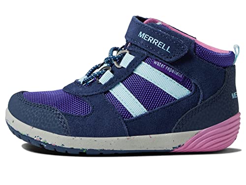 Merrell Unisex-Kinder Bare Steps Ridge Jr Stiefelette, Navy/Pink, 5 US Little Kid von Merrell