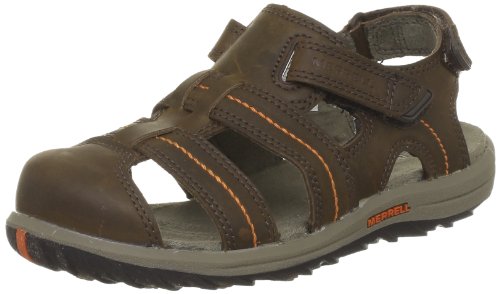 Merrell Unisex-Kinder Sidekick Deck Kids Sandalen, Braun-Marron (Dark Earth) von Merrell