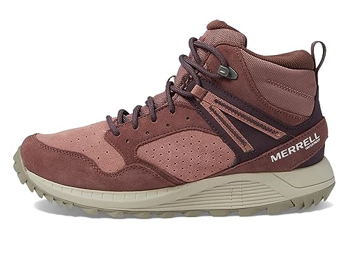 Merrell Wildwood Mid Herren-Wanderstiefel, Leder, wasserdicht, Marron/Burlwood, 5 von Merrell