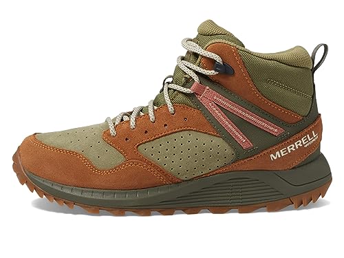 Merrell Wildwood Mid Herren-Wanderstiefel, Leder, wasserdicht, Wald, 8.5 von Merrell