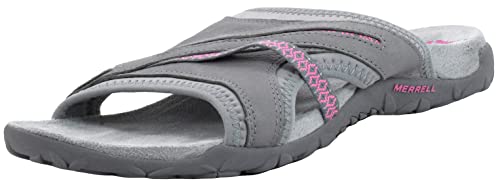 Merrell Women's Terran Slide II Grey/Pink Sandal 9 M US von Merrell