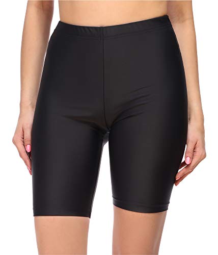 Merry Style Damen Badehose High Waist Schwimmhose für Wassersport SUP Schwimmradler MS10-333 (Schwarz,42) von Merry Style