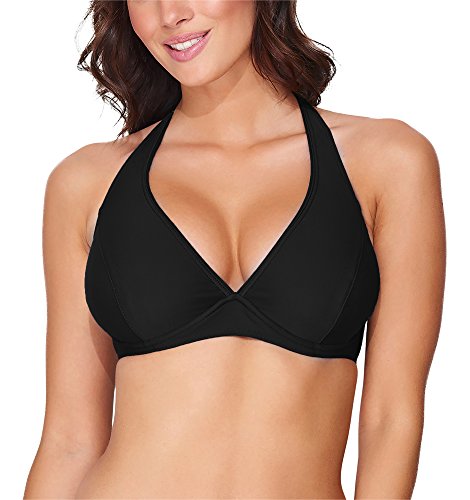 Merry Style Damen Bikini Oberteil 74RN24 (Schwarz (9240), 75 F) von Merry Style