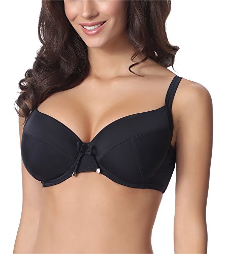 Merry Style Damen Bikini Oberteil P618 (Schwarz (9240), 105 E) von Merry Style