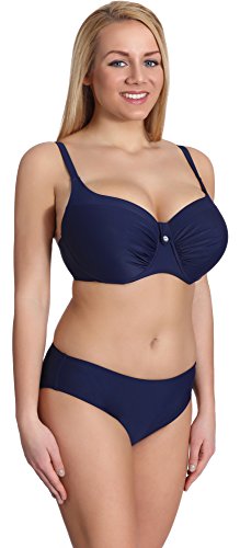 Merry Style Damen Bikini Set P190-69MIX (Dunkelblau, Cup 80 B/Unterteil 40) von Merry Style