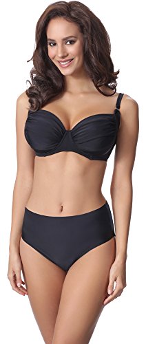 Merry Style Damen Bikini Set P61472W (Schwarz, Cup 80 C/Unterteil 40) von Merry Style