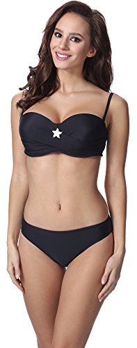 Merry Style Damen Bikini Set P61962W (Schwarz, 36) von Merry Style