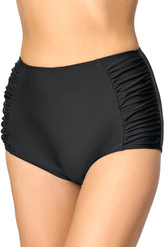 Merry Style Damen Bikinislip MS10-119 Bikinihose Bauch Weg Effekt (Schwarz (9240), 36) von Merry Style