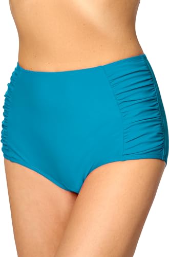 Merry Style Damen Bikinislip MS10-119 Bikinihose Bauch Weg Effekt (Blau (6046), 38) von Merry Style