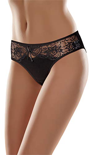 Merry Style Damen Hüftslip MSGAB17 (Schwarz, 38 (Herstellergröße: M)) von Merry Style