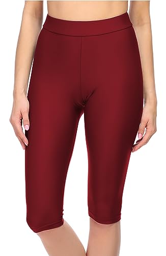 Merry Style Damen Lange Badeshorts Kurze Leggings MS10-334 (Weinrot (4242),44) von Merry Style