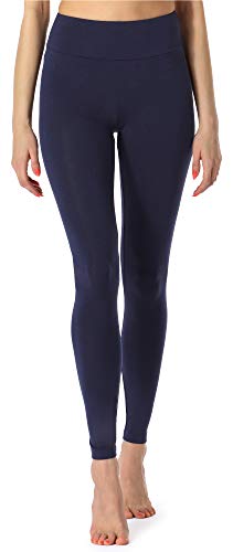 Merry Style Damen Lange Leggings Fitnesshose aus Viskose MS10-221 (Dunkelblau, M) von Merry Style