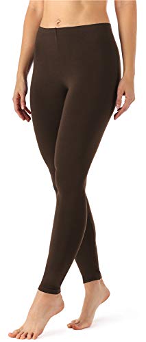 Merry Style Damen Lange Leggings aus Viskose MS10-143 (Braun, M) von Merry Style