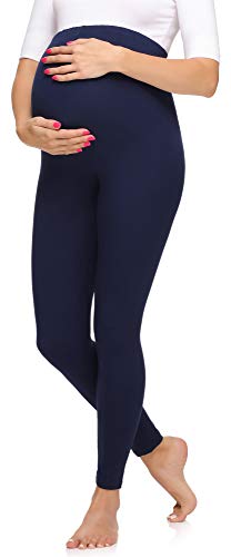 Merry Style Damen Lange Umstandsleggings aus Viskose MS10-297 (Marineblau, L) von Merry Style