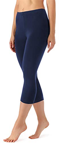 Merry Style Damen Leggings 3/4 Capri Leggings aus Viskose MS10-144 (Dunkelblau, XXL) von Merry Style