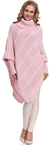 Merry Style Damen Poncho C46l4 (Puderrosa) von Merry Style