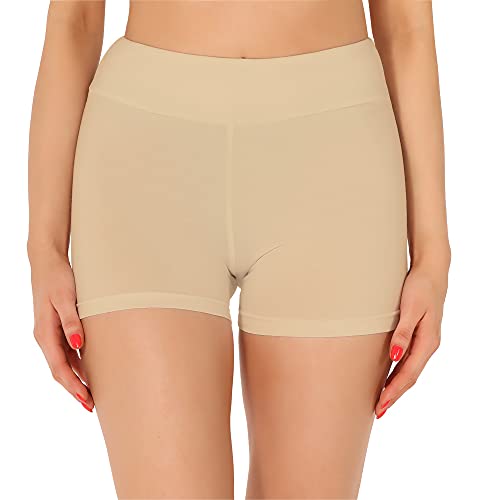 Merry Style Damen Shorts Radlerhose Unterhose Hotpants Kurze Hose Boxershorts aus Baumwolle MS10-359 (Nude, M) von Merry Style