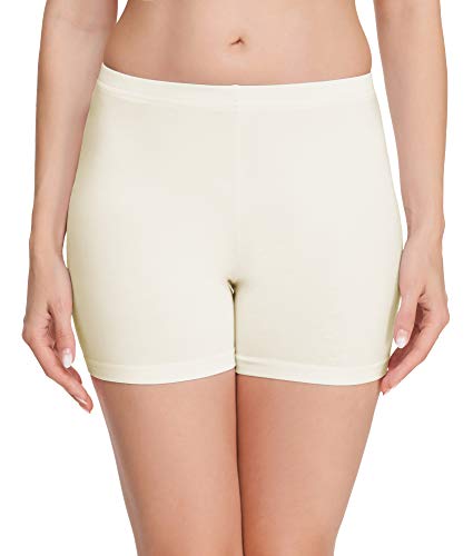 Merry Style Damen Shorts Radlerhose Unterhose Hotpants Kurze Hose Boxershorts aus Baumwolle MS10-392 (Ecru, XL) von Merry Style