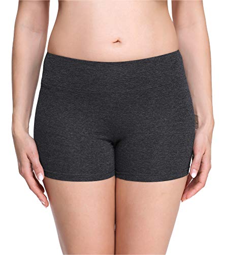 Merry Style Damen Shorts Radlerhose Unterhose Hotpants Kurze Hose Boxershorts aus Viskose MS10-284(Dunkelmelange,XS) von Merry Style