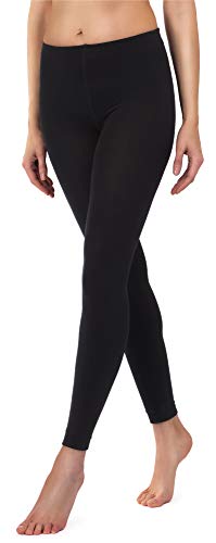 Merry Style Damen Thermo Leggings mit Innenfleece 24550 gefüttert Extra Warm (Schwarz, 42/44) von Merry Style