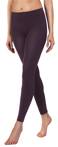 Merry Style Damen Thermo Leggings mit Innenfleece 24550 gefüttert Extra Warm (Weinrot-2, 42-44) von Merry Style