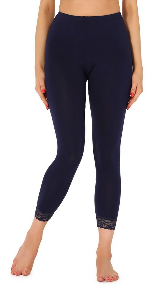 Merry Style Leggings Damen 7/8 Hose mit Spitze MS10-342 (1-tlg) aus Viskose von Merry Style