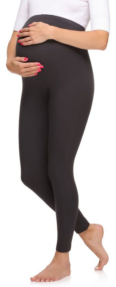 Merry Style Umstandsleggings Damen Lange Umstandsleggings aus Viskose MS10-297 (1-tlg) elastischer Bund von Merry Style