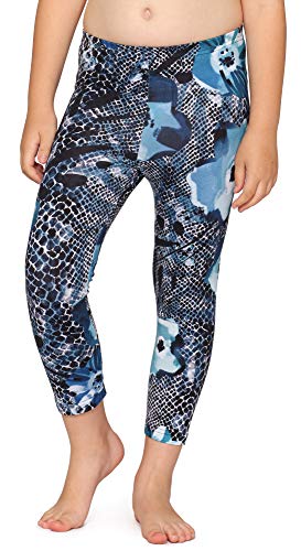 Merry Style Mädchen 3/4 Leggings MS10-405(Marineblau/Blumen,146) von Merry Style