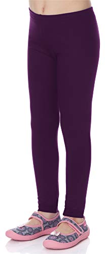 Merry Style Mädchen Lange Leggings aus Viskose MS10-130 (Pflaume, 122 cm) von Merry Style