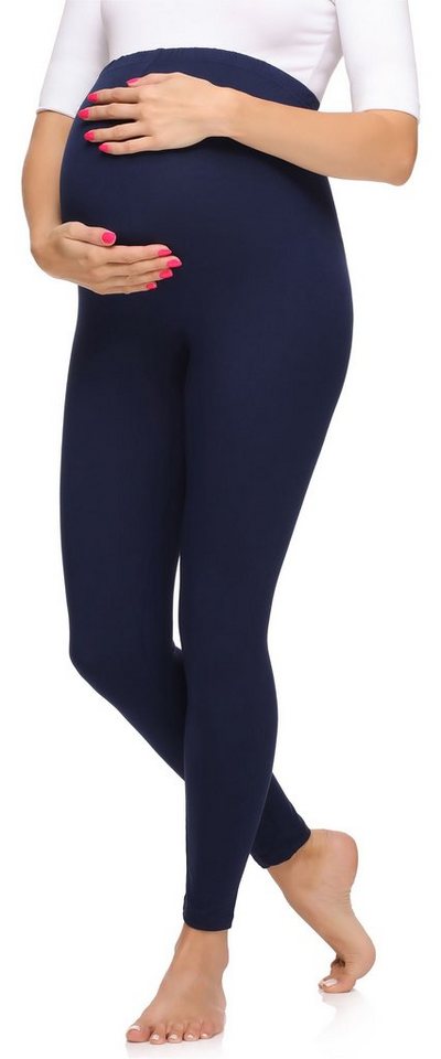 Merry Style Umstandsleggings Damen Lange Umstandsleggings aus Viskose MS10-297 (1-tlg) elastischer Bund von Merry Style