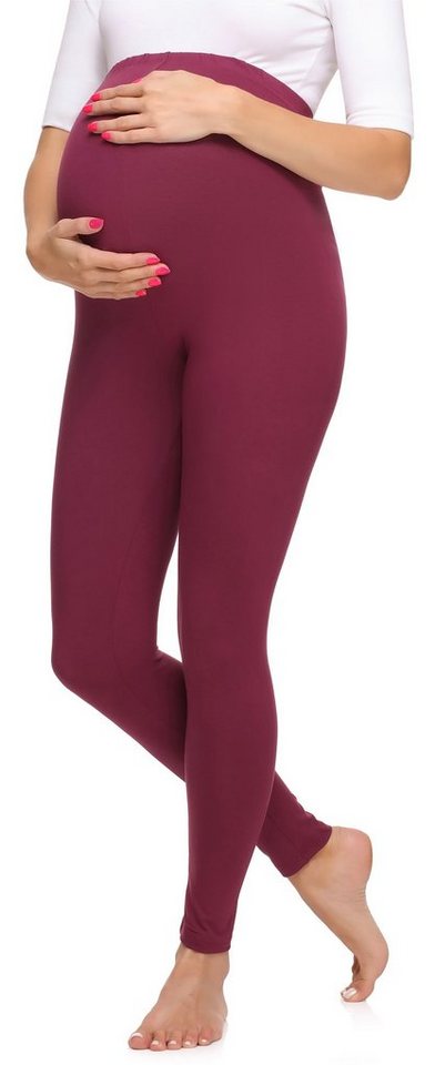 Merry Style Umstandsleggings Damen Lange Umstandsleggings aus Viskose MS10-297 (1-tlg) elastischer Bund von Merry Style