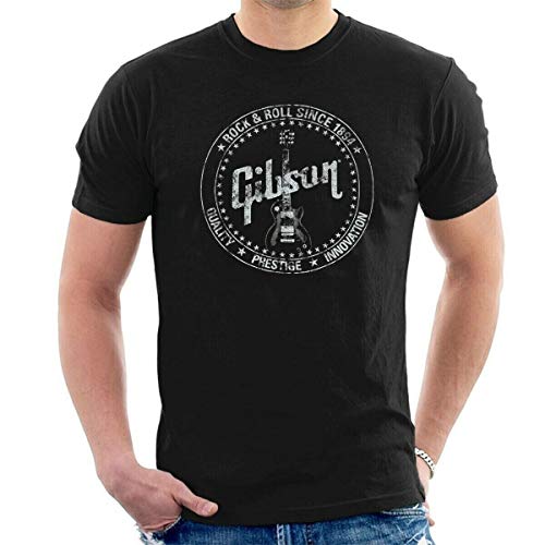 Gibson Since 1894 T-Shirt McCarty Les Paul Guitar Vintage Style, Schwarz , L von Mese