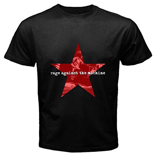 New Rage Against The Machine *Stacked Star Logo Herren T-Shirt Schwarz Größe S-3XL, Schwarz , L von Mese